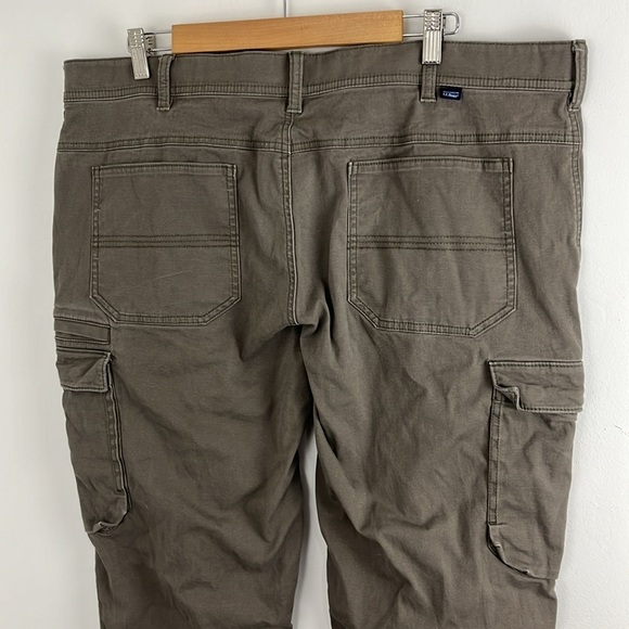 L.L. Bean Cotton Brown-Green Cargo Pants - Picture 6 of 11